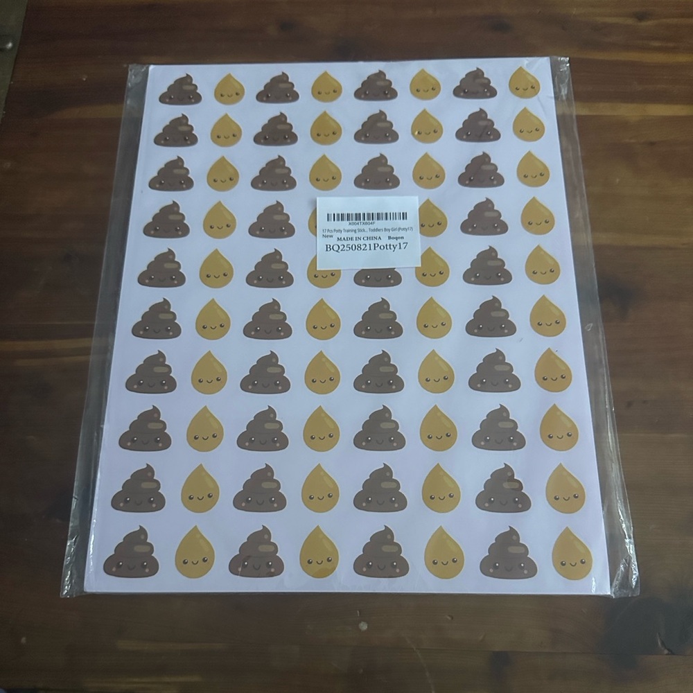 Potty Training Stickers Sheet